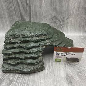 82931 Zilla Reptile Basking Platform Large Corner Ramp Hiding Cave Turtle Lizard