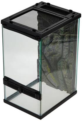 92303077 Zilla Front Opening Terrarium With Realistic Rock Foam Background Cancelled