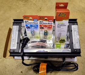 E350558 Zilla Mini Heat And Uvb Fixture - Nib Brand New Bulbs Included Reptile Turtle