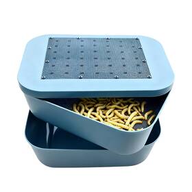 Mbch01 Zmiyivara Mealworm Breeding Kit Live Feeder Worm Farm For Reptiles Blue