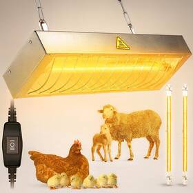 600w Zoblise 313113577520 2 Pack Chicken Coop Heater For Winter 400w Heat Lamp Chickens Chick