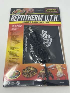 Zoo Med 014891438415 Reptitherm Under Tank Heater 10-20 Gallon 6x8 Brand New