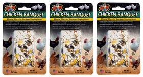 Zoo Med 097612118605 Chicken Banquet Mineral Blocks 3 Pack 6.17 Ounces Calcium For Hens