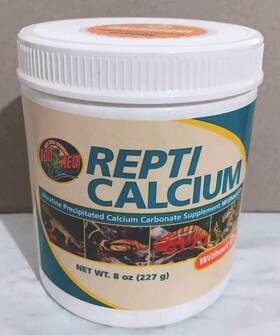 2027 Zoo Med 097612133035 Repti Calcium Without Vitamin D3 Reptile Supplement 8oz Exp