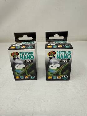 Zoo Med 097612340020 2 Pack Of Reptisun Nano Uvb - 5 Watt