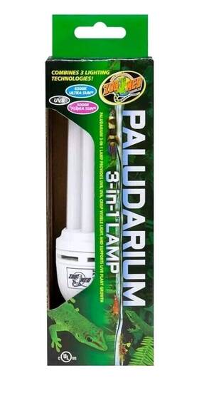 Zoo Med 097612370072 Zoomed Paludarium 3-in-1 Lamp 26w - Supports Reptile And Plant Growth