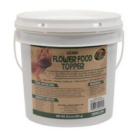 Zoo Med 097612401455 Lizard Flower Food Topper 1 Count / 8.5 Oz Flakes