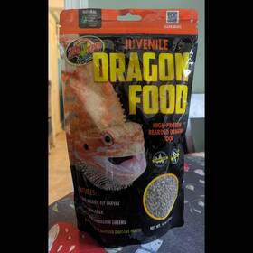 Zoo Med 097612402742 Juvenile Bearded Dragon Food New 10 Oz. Bag
