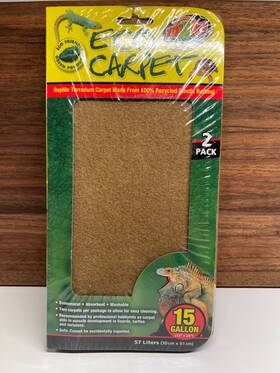 Zoo Med 097612701159 2 Pack - Eco Carpet Terrarium Liner 15 And 20 Gallon 12 Inch X 24