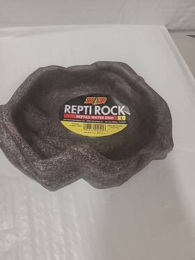 Zoo Med 097612920406 Reptile Food Water Dish Repti Rock Terrarium Bowls Non Toxic Size Large