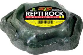 Zoo Med 097612923209 Repti Rock Reptile Food And Water Dishes - 2 Small 4 Inch 6