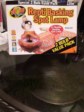 Bask8ng Zoo Med 36225 Repti Spit Lamp 2 Bulb Value Pack 125 Watts