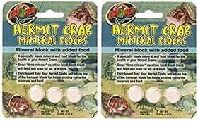 Zoo Med 445055073013 2 Pack Hermit Crab Mineral Blocks