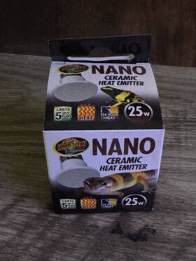 602012 Zoo Med Labs 25w Nano Ceramic Heat Emitter