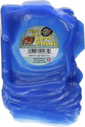604770 Zoo Med Hermit Crab Ramp Bowl Small Color Assorted