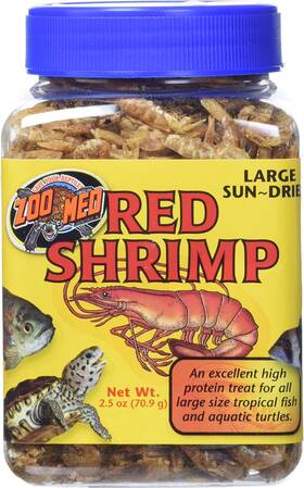 Zoo Med 696577893727 Sun Dried Large Red Shrimp 2-1/2-ounce