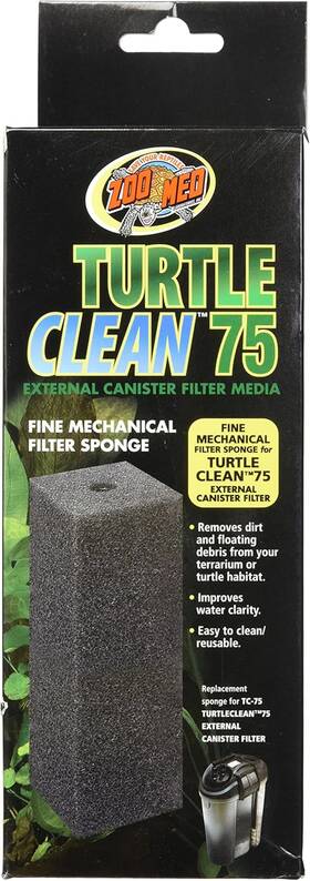 Tc710 Zoo Med 726084770157 Turtle Clean 75 Fine Mechanical Filter Sponge