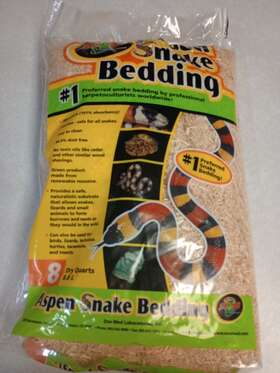 75124m Zoo Med Aspen Snake Bedding Odorless And Safe For Snakes Lizards Turtles