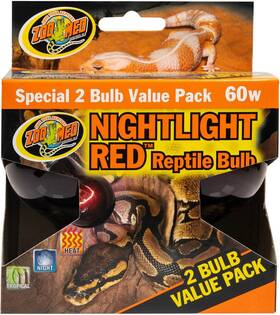 976691 Zoo Med Nightlight Reptile Bulb 60-watt Red