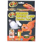 Zoo Med Bearded Dragon Lamp Combo Pack 75 Watt Basking 10.0 Uvb Bulb 097612370065