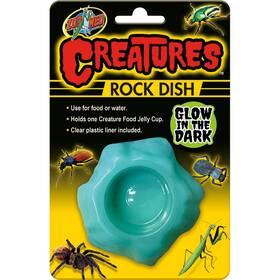 Ct-85 Zoo Med Creatures Rock Dish 1 Pack - 3 Inch L X W 0.75 H Of 6