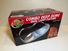 Fl-25 Zoo Med Combo Deep Dome Dual Lamp Fixture