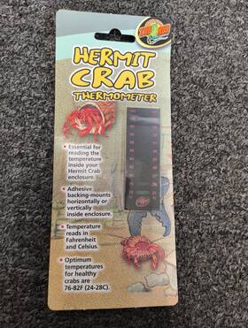 Hc10 Zoo Med Hermit Crab Thermometer Black