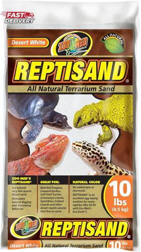 Zoo Med Laboratories 313030517562 Reptisand 10 Pounds Desert White