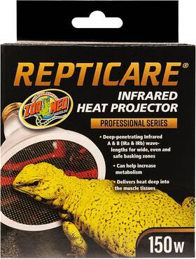 Dh-150 Zoo Med Labs Repticare Infrared Heat Projector 150 Watts
