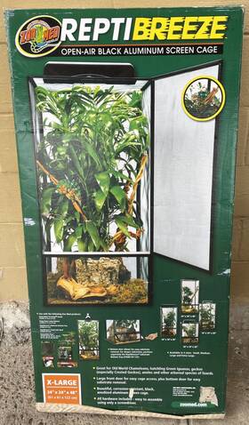 Nt-13 Zoo Med Nt-10 Reptibreeze Pet Reptile Terrarium Screen Aluminum Cage Open Enclosure