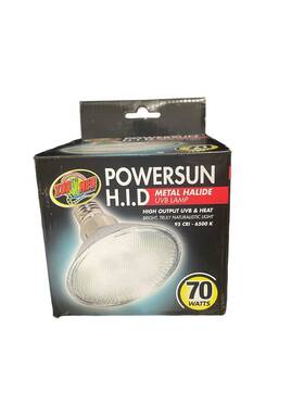 Puv-15 Zoo Med Labs 70w Powersun Metal Halide Hid Bulb White