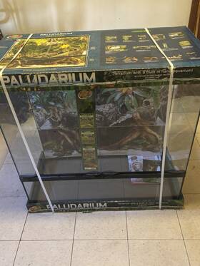 Rk904590 Zoo Med Large Reptile Paludarium Tank Vertical 36 Inch W X 18 D H