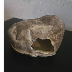 Rs-10 Zoo Med Repti Shelter Rock Style Hideout Cave Feeding Brown/tan Exo Terra