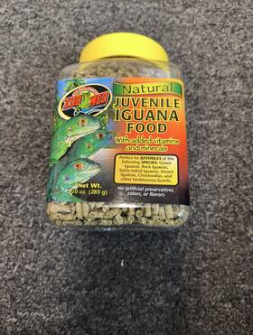 Zm-80 Zoo Med All Natural Juvenile Iguana Dry Food 1ea/10 Oz