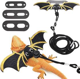 Zukocert 445011510590 3 Size Pack Bearded Dragon Leashes And Harnesses Harness Soft L
