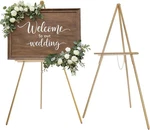 Wooden Easel Stand Adjustable Floor Display Tripod For Wedding Signs Art Poster. Fixed Price $43.70.