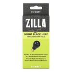 Zilla Incandescent Bulb, Night Black, Ideal For 75 Watts,. Fixed Price $11.88.