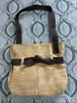Natural Cork Handbag Made In Portugal Shoulder Bow Knot Detail. Fixed Price $18.99.