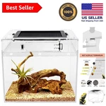 Modern 2 Gallon Mini Reptile Terrarium - Full View Design For Insects & Lizards. Fixed Price $35.16.