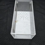 Clear Acrylic Reptile Insect Terrarium Vented Critter Habitat Box Sliding. Fixed Price $12.59.