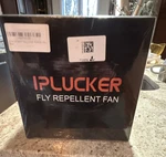 Iplucker Eco-friendly Fly Repellent Fan 4 Pack Black QY-002 Adjustable Hangable. Fixed Price $15.00.