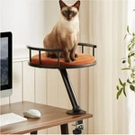 Elevated Cat Desk Bed - Stylish Mounted Perch For Home Office & Apartment. Fixed Price $59.99.