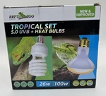 2X Repti Zoo Tropical Uvb Heat Lights 26W And 100W, New/open Box. Fixed Price $24.99.