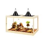Reptile Tank 31 Gallon 24X15.5X15.5 Tempered Glass Locking Oak RT001 Prolee. Fixed Price $209.99.