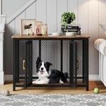 Garvee 48 Metal Pet Dog Crate Furniture Table Storage Kennel Cage W Dual Doors. Fixed Price $171.95.
