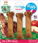Nylabone Natural Healthy Edibles Lamb & Apple Flavor Puppy Chew Treats 3-COUNT. Fixed Price $13.33.