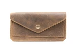 Hide & Drink Brown Full Grain Leather Wallet Travel Organizer. Fixed Price $33.00.