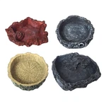Tortoise Food Dish Resin Pet Reptile Feeding Corner Bowl For Lizards. Fixed Price $34.65.