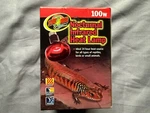 Zoo Med Nocturnal Infrared Heat Lamp, 100 Watts For Reptile Terrarium. Fixed Price $12.99.