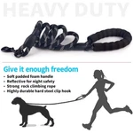 10FT Large Pet Rope Dog Leash Heavy Duty Reflective Nylon Leads W/ Comfy Handle. Fixed Price $8.69.